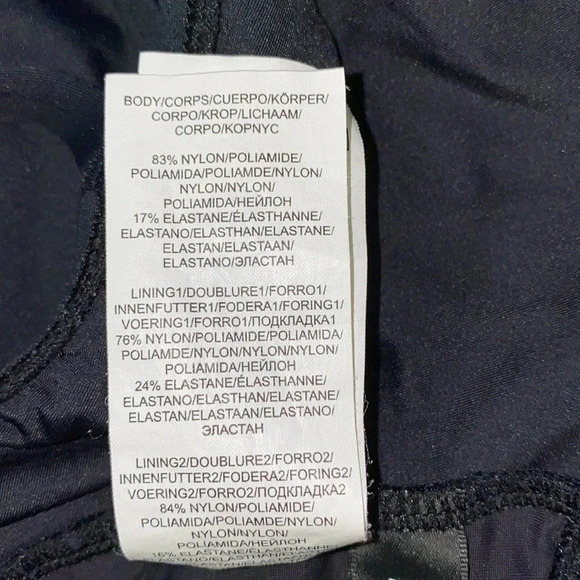 LA BLANCA Island Goddess One piece swimsuit triple straps black NEW size 18W - Picture 12 of 14